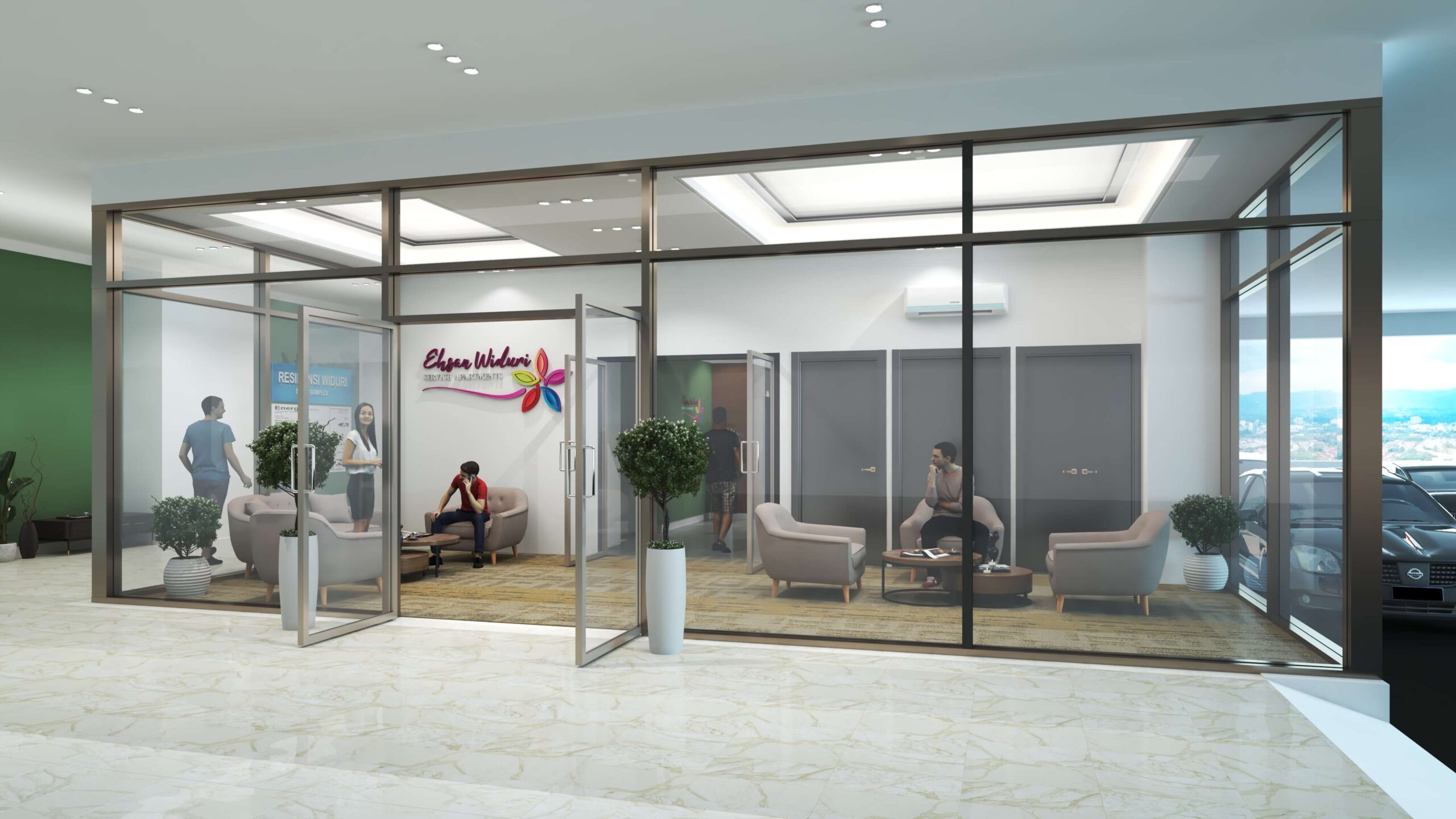 Ehsan Widuri Guest Waiting Room - designated space where people can sit and wait comfortably before check-in, etc