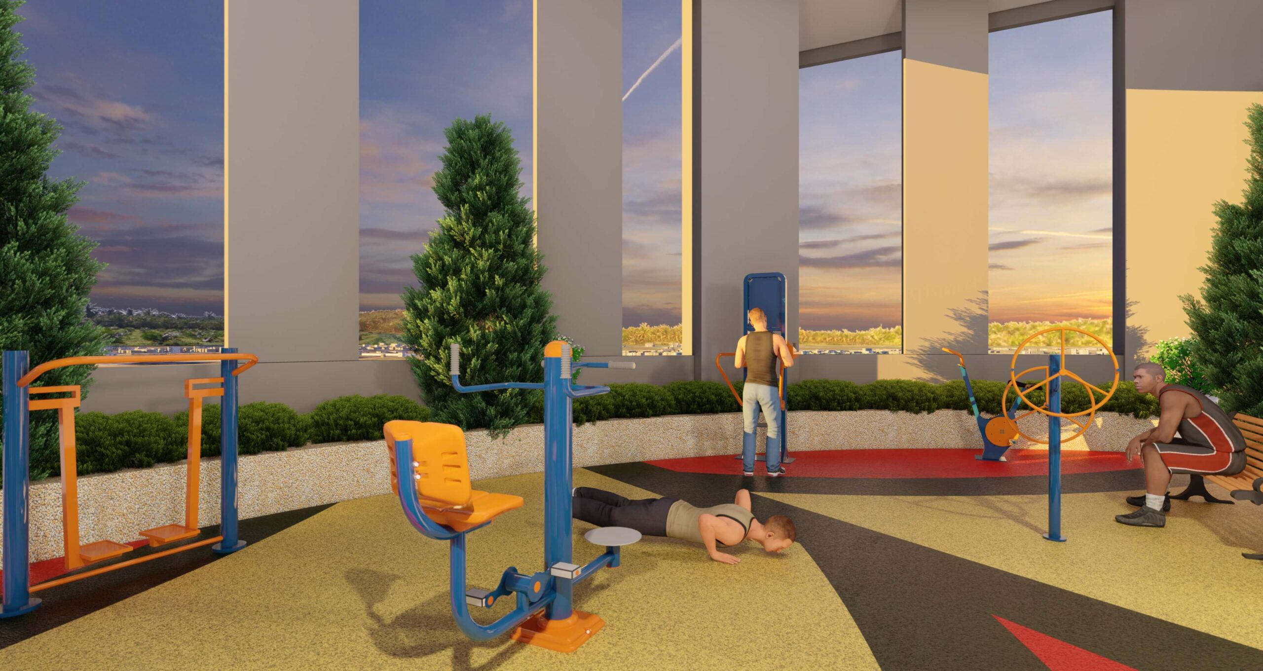 Ehsan Widuri Outdoor Gym - open-air space for casual and light workouts